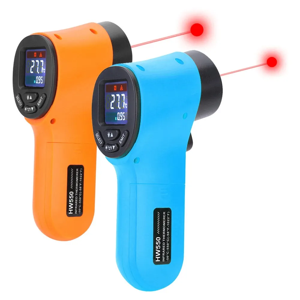 -50~550℃ LCD Display Non-contact Pyrometer Laser Temperature Meter Digital Infrared Thermometer