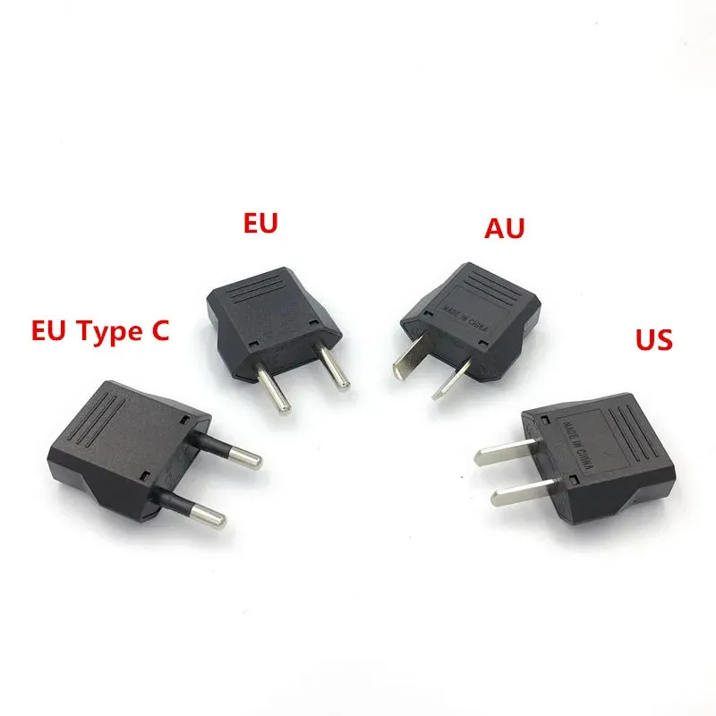 2 pcs EU Plug Adapters Convert AU US To EU Euro Travel Adapter for European power sockets