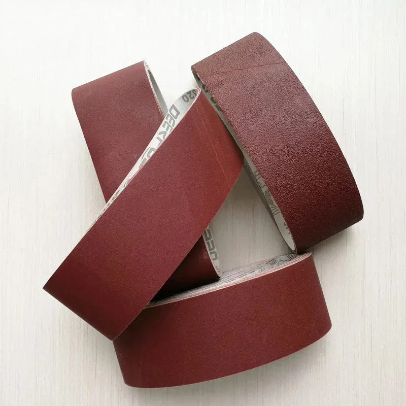 15 Pieces 75 * 533mm Sanding Paper 80 120 240 320 Grits Sand Paper 3" * 21" Sander Belt