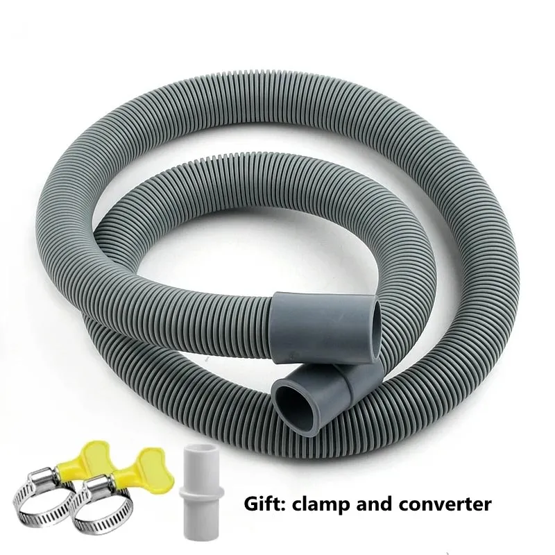1Pc Washing Machine Dishwasher Drain Waste Hose Extension Pipe With Bracket Aquarium Multifunctional Drainage Hose