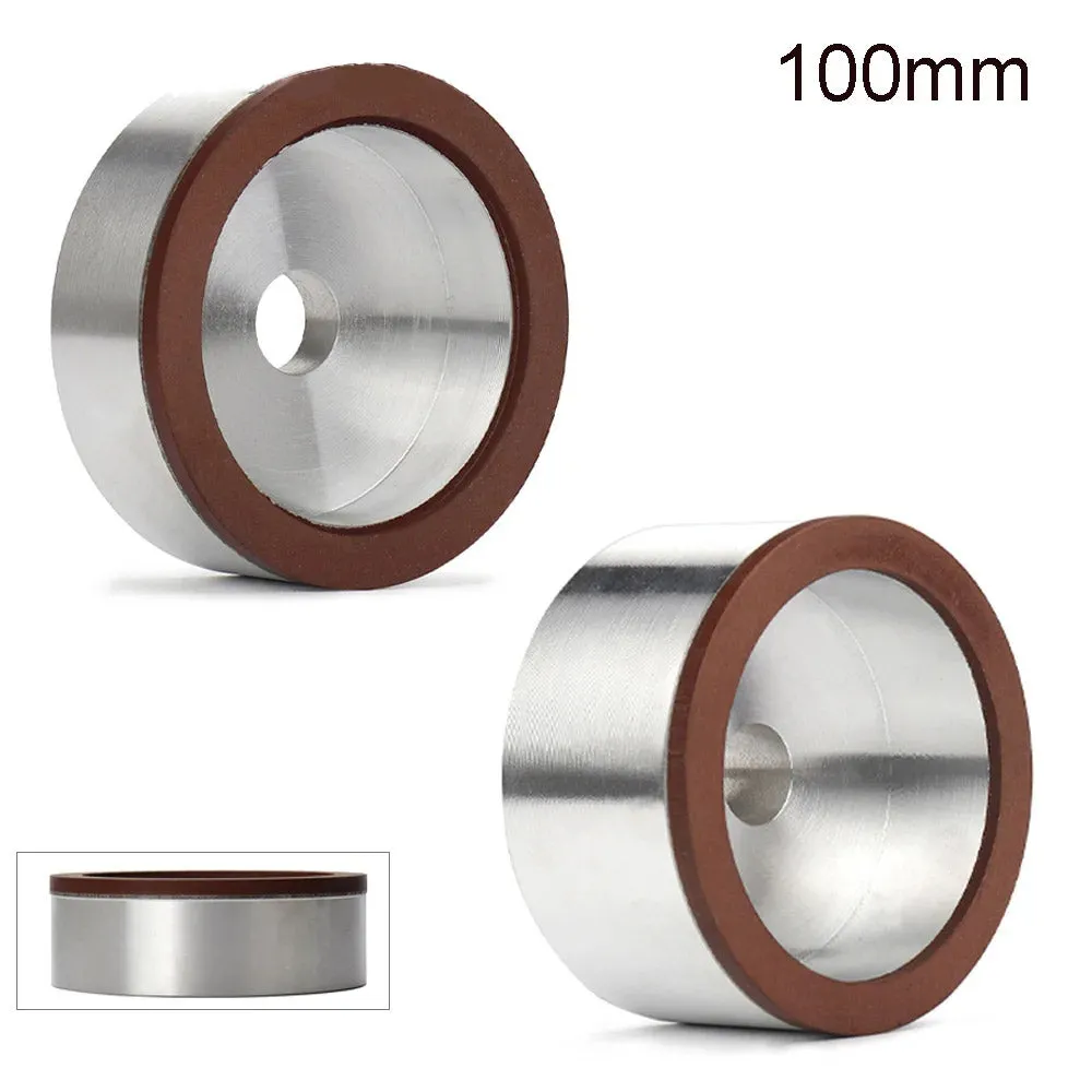 100mm Grinder Abrasive Wheels 4" Bowl Shaped Resin Diamond Cut Wheels for Carbide Tungsten Polishing