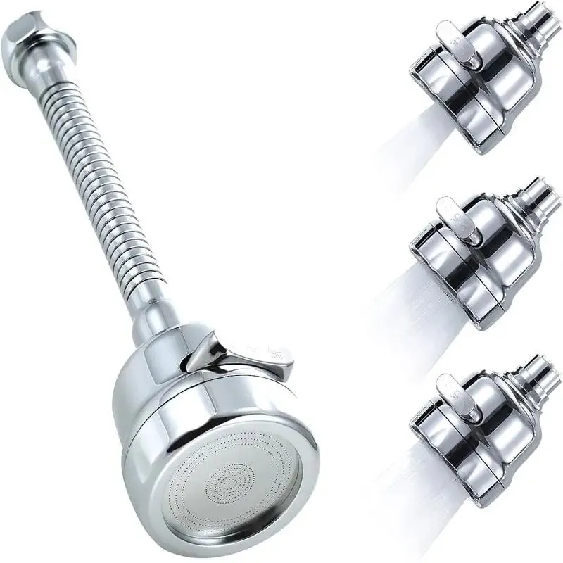 2/3 Mode Kitchen Faucet Extender Aerator Splash Bubbler Kitchen Accessories Water Tap Nozzle 360 Rotation