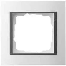 GIRA 021107 Event Rahmen, 1-fach, reinweiss für anthrazite Einsätze
