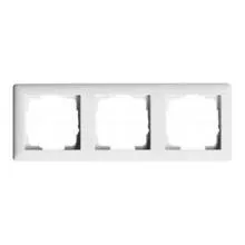 GIRA 021303, 3-fach Rahmen, Standard 55, reinweiss glänzend