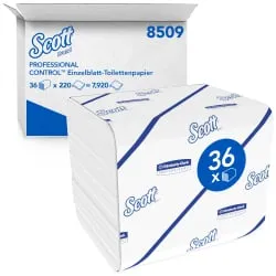 SCOTT® Control™ Toilettenpapier, 2-lagig, weiß
