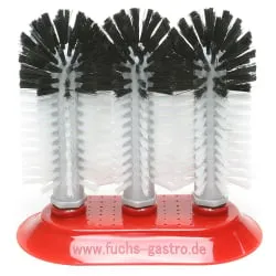 Gläserspülbürstengarnitur mit Saugplatte