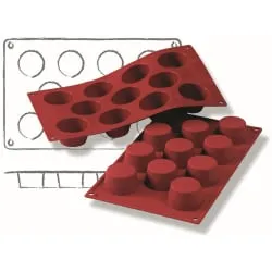 SCHNEIDER Silikon-Backform, Mini-Muffin, rot