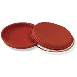 SCHNEIDER Einzelne Silikon-Backform, gezackt, rot