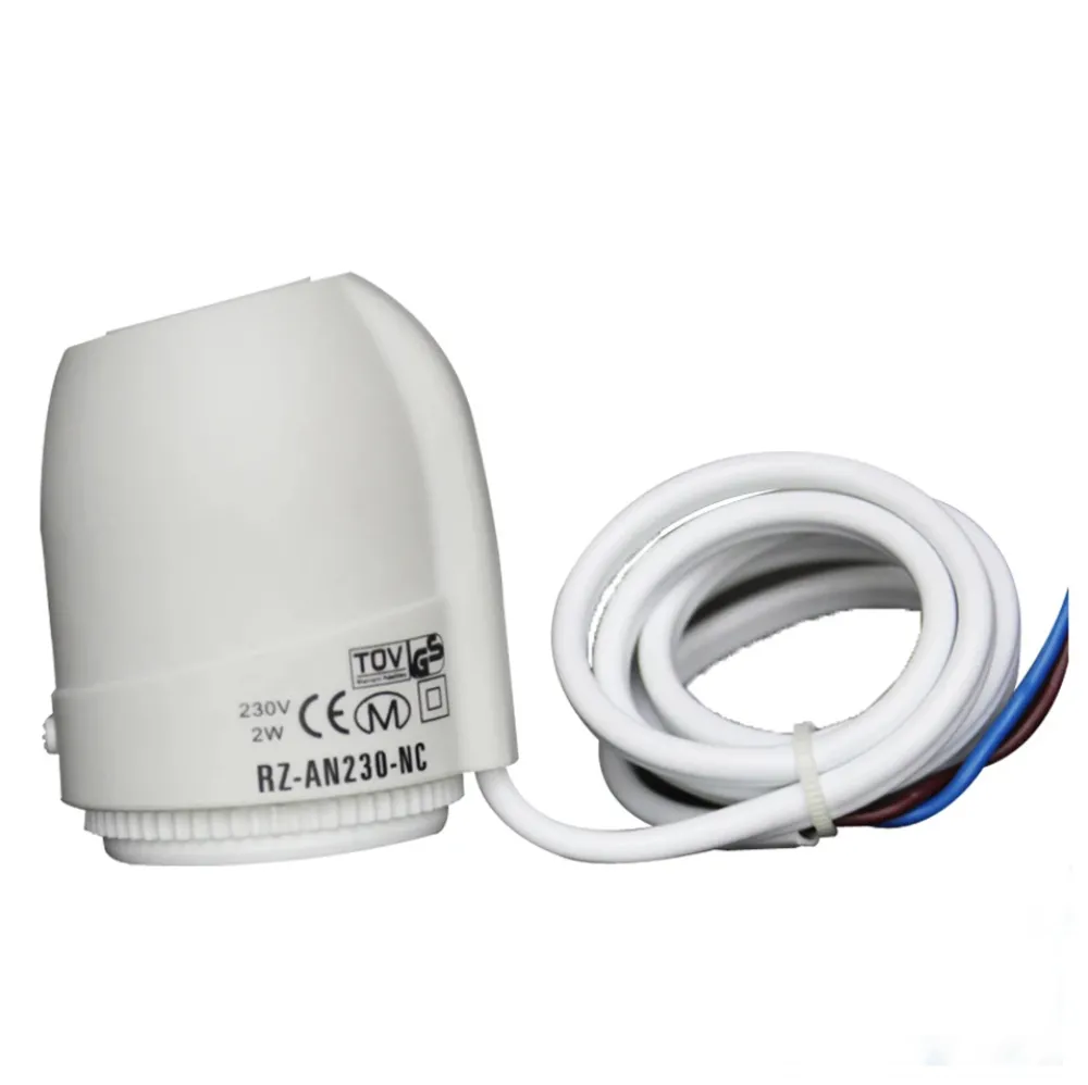 230V/24V Thermal Electric Actuator Drives in Underfloor Heating Systems Normally Closed/Open
