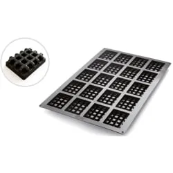 SCHNEIDER Silikon-Backform, Waffel, schwarz