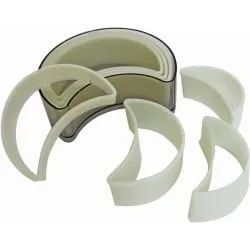 SCHNEIDER Ausstechersatz aus Nylon, Halbmond