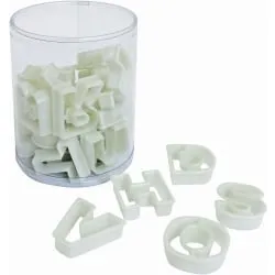 SCHNEIDER Ausstechersatz aus Nylon, Buchstaben