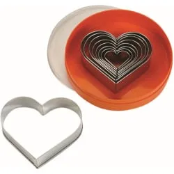 SCHNEIDER Ausstechersatz aus Edelstahl, Herz