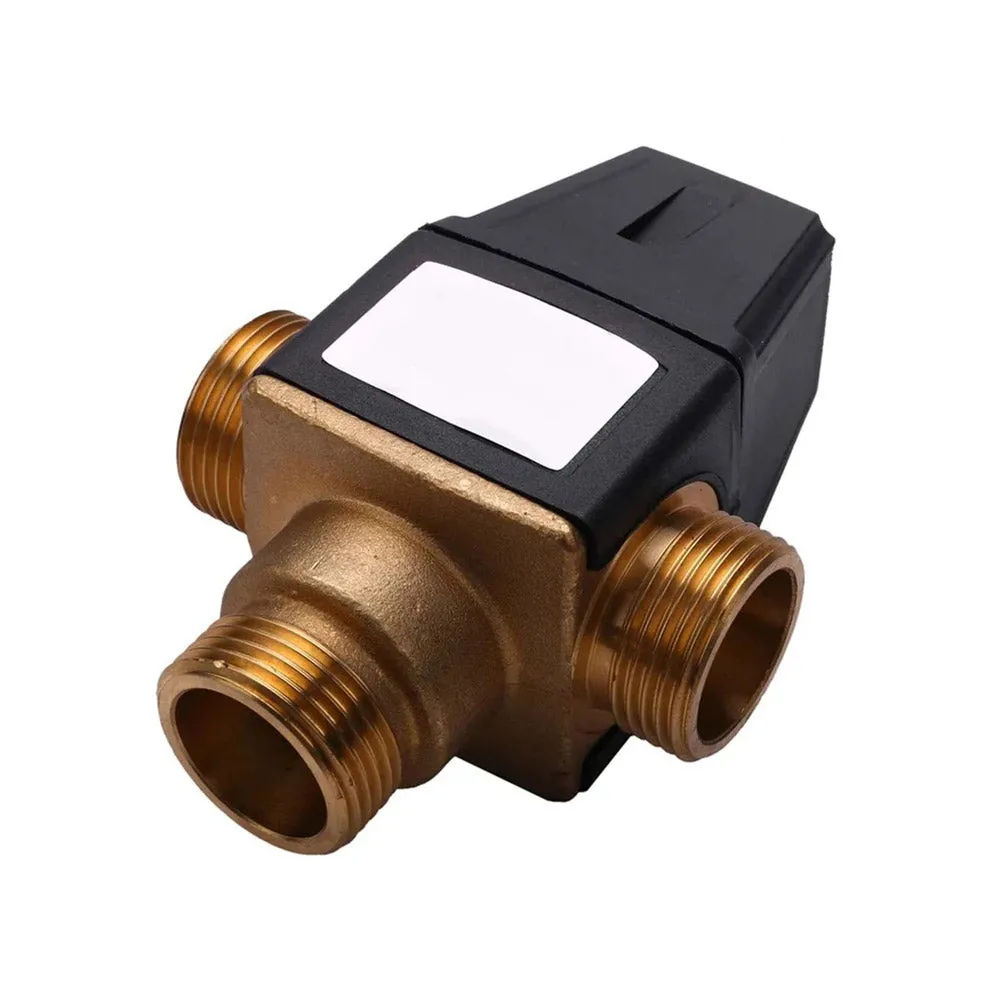 3 Way Mixing valve 3 Way Thermostatic Mixing Valve External Thread Brass for Solar Water Heater