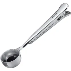 WESTMARK Kaffee-Dosierlöffel Edelstahl mit Verschlussklemme