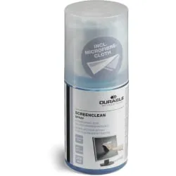 DURABLE Screenclean Reinigungsspray mit Mikrofasertuch