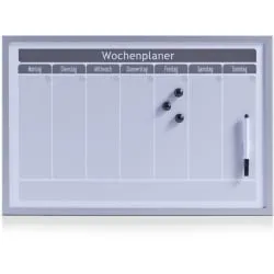 Zeller Wochenplaner, magnetisch, 60 x 40 cm, grau