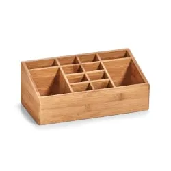 Zeller Bamboo Organizer, 25,4 x 12 x 10 cm, 12 Fächer
