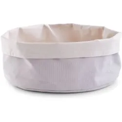 Zeller Brotbeutel aus 100% Baumwolle, grau/créme