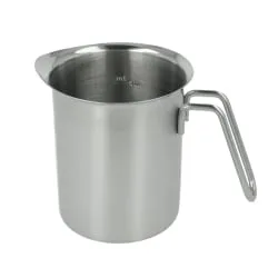 Metaltex Milchkrug mit Skala, Inox-Edelstahl