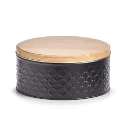 Zeller Scandi Dose aus Metall, schwarz