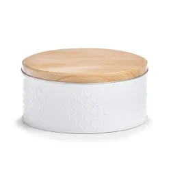 Zeller Scandi Dose aus Metall, weiß