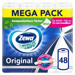 Zewa Wisch & Weg Küchenrolle Original Großpackung