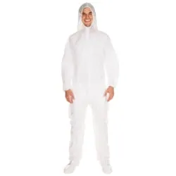 HYGONORM Eco Overall mit Kapuze, weiß