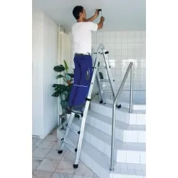 Günzburger Aluminium-Teleskopleiter