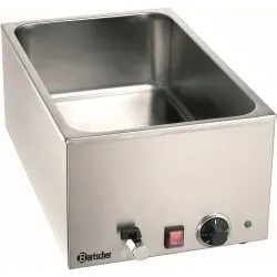 Bartscher 1/1 GN Bain Marie Wärmebehälter mit Hahn