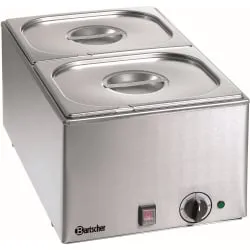 Bartscher 2x 1/2 GN Bain Marie Wärmebehälter