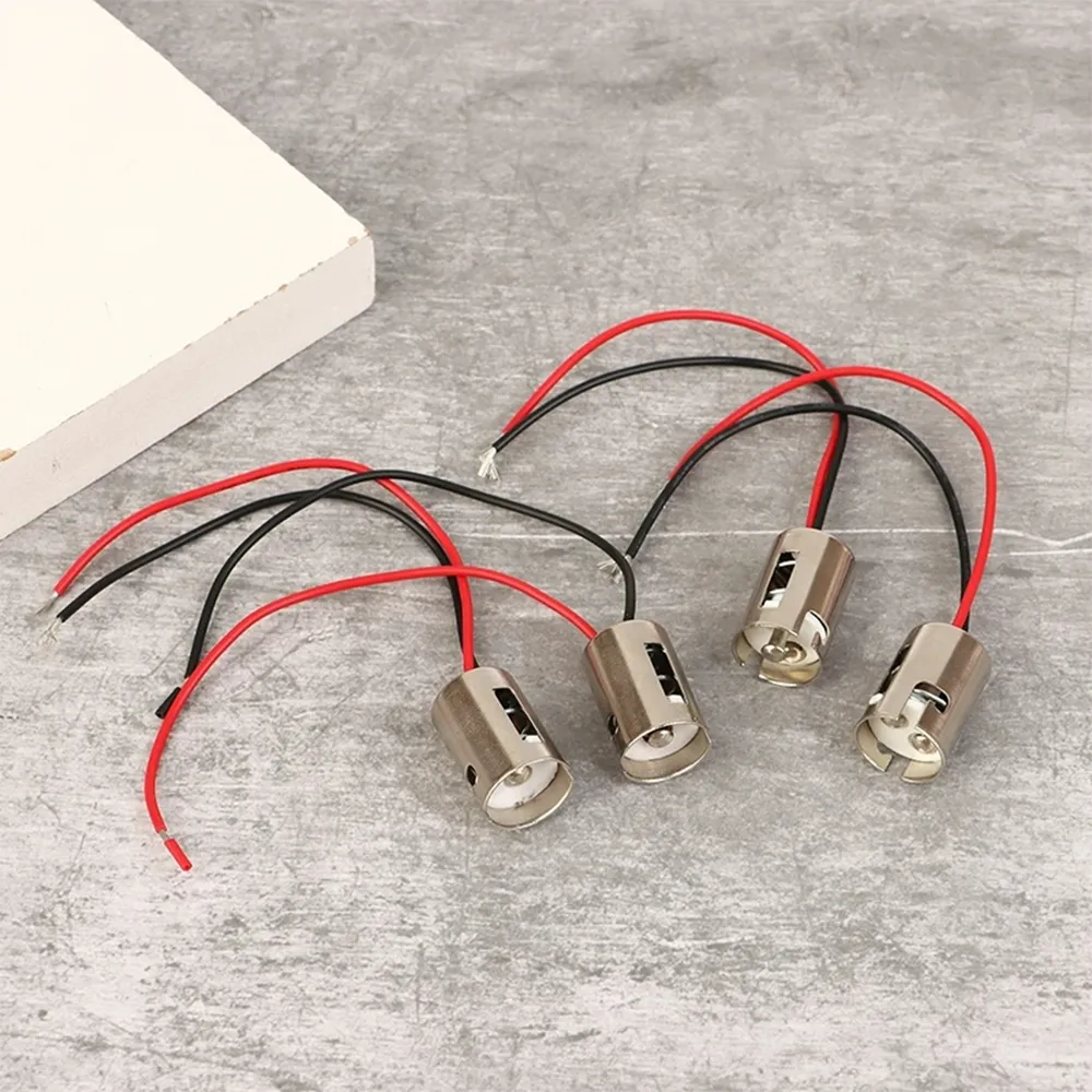 2Pcs LED Light Socket Adapter Female Socket for 1156 BA15S P21W and 1157 BAY15D P21/5W Bulbs
