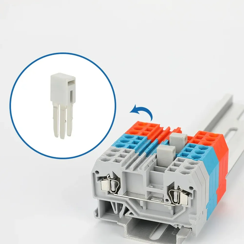 10Pcs Adacent Alternate Bridge W280/W281/W282-402/409 For 280 281 282 -301 Din Rail Terminal Block Insulated Insert Jumper
