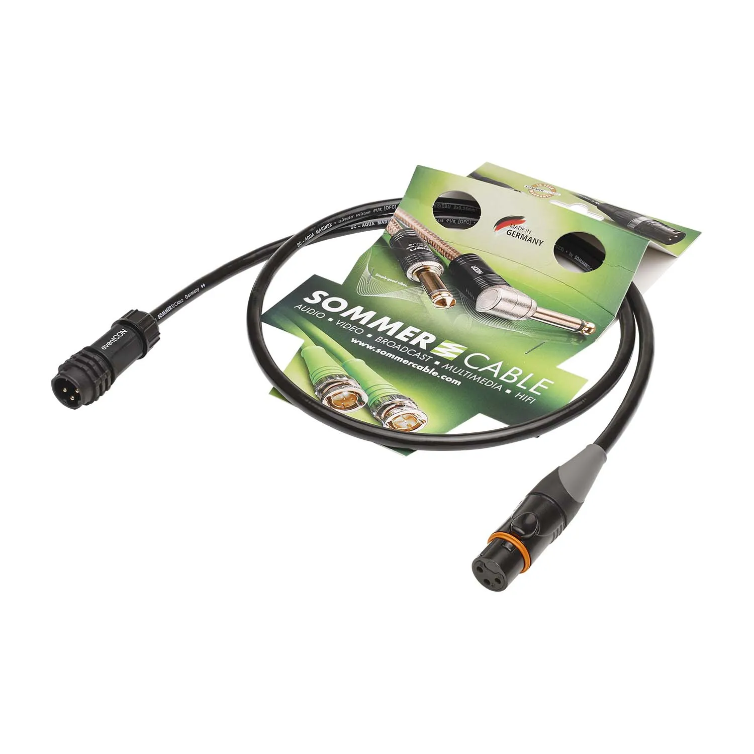 DMX-Adapter AQUA MARINEX MICRO, 2 x 0,25 mm² | eventCon / XLR, HICON