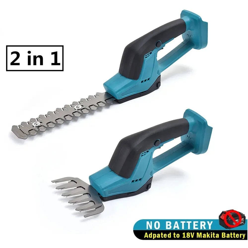 2 in 1 Cordless Trimmer Electric Grass Trimmer For Makita 18V Battery Pruner Pruning Saw Shrub Shear Hedger Power Tools