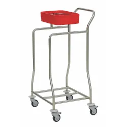 novocal Wäschesammler "Kompakt plus" aus Edelstahl