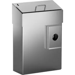 Abfallbehälter mit Schleusenklappe für die