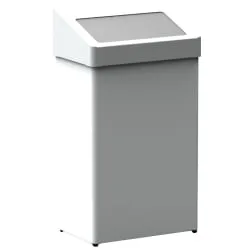 Abfallbehälter m. selbstschließender Einwurfklappe, 60 Liter