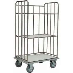 novocal Edelstahl-Transportwagen