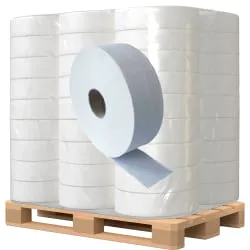 Jumbo-Toilettenpapier, Tissue, 2-lagig, hochweiß, 300 m