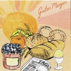 DUNI Zelltuch Servietten mit Motiv, 33 x 33 cm