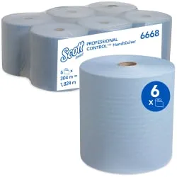 SCOTT® Rollenhandtücher, blau, 1-lagig