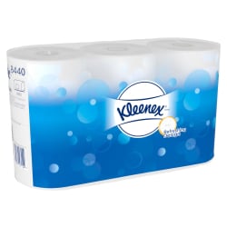 KLEENEX® 350 Toilet Tissue Rollen Toilettenpapier, 3-lagig