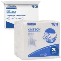 KIMTECH* Reinigungstücher saugfähig, 1-lagig, weiß
