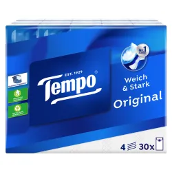 Tempo Taschentücher, samtig weich, 3 in 1