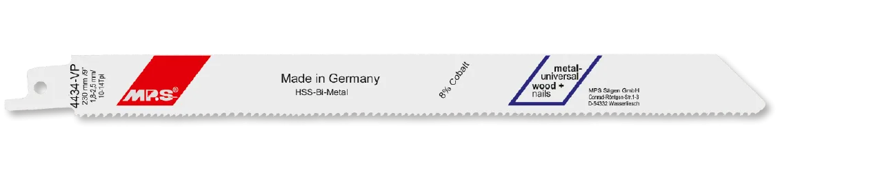 5x MPS Säbelsägeblatt Länge 225 mm