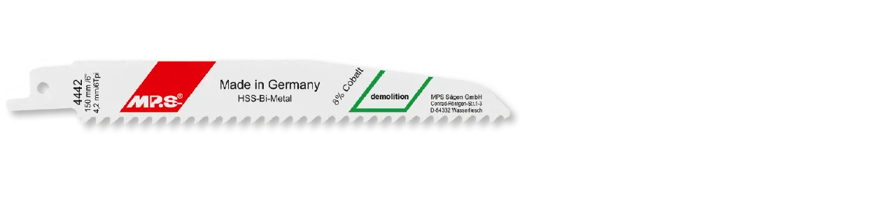 5x MPS Säbelsägeblatt Länge 150 mm