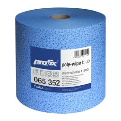 profix® poly-wipe plus Wischtuchrolle, 36 x 32 cm, blau