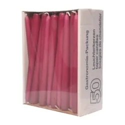 Leuchterkerze burgund