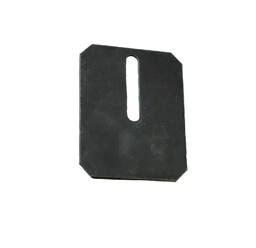 Industriehof Stahlabstreifer / Abstreiferblech für Packerwalze, Gr. 115 x 90 x 3 mm